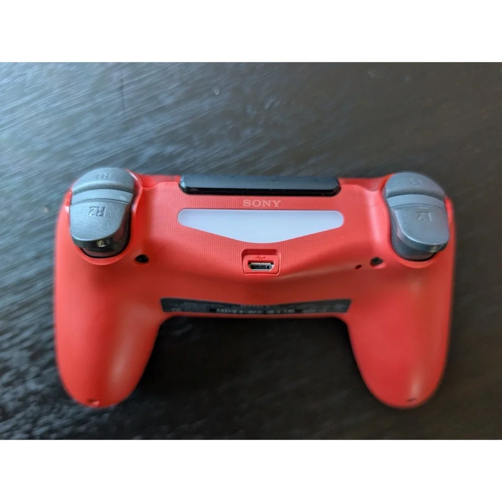 Sony Playstation PS4 DualShock Wireless Controller Rare Clear Red OEM (Tested)